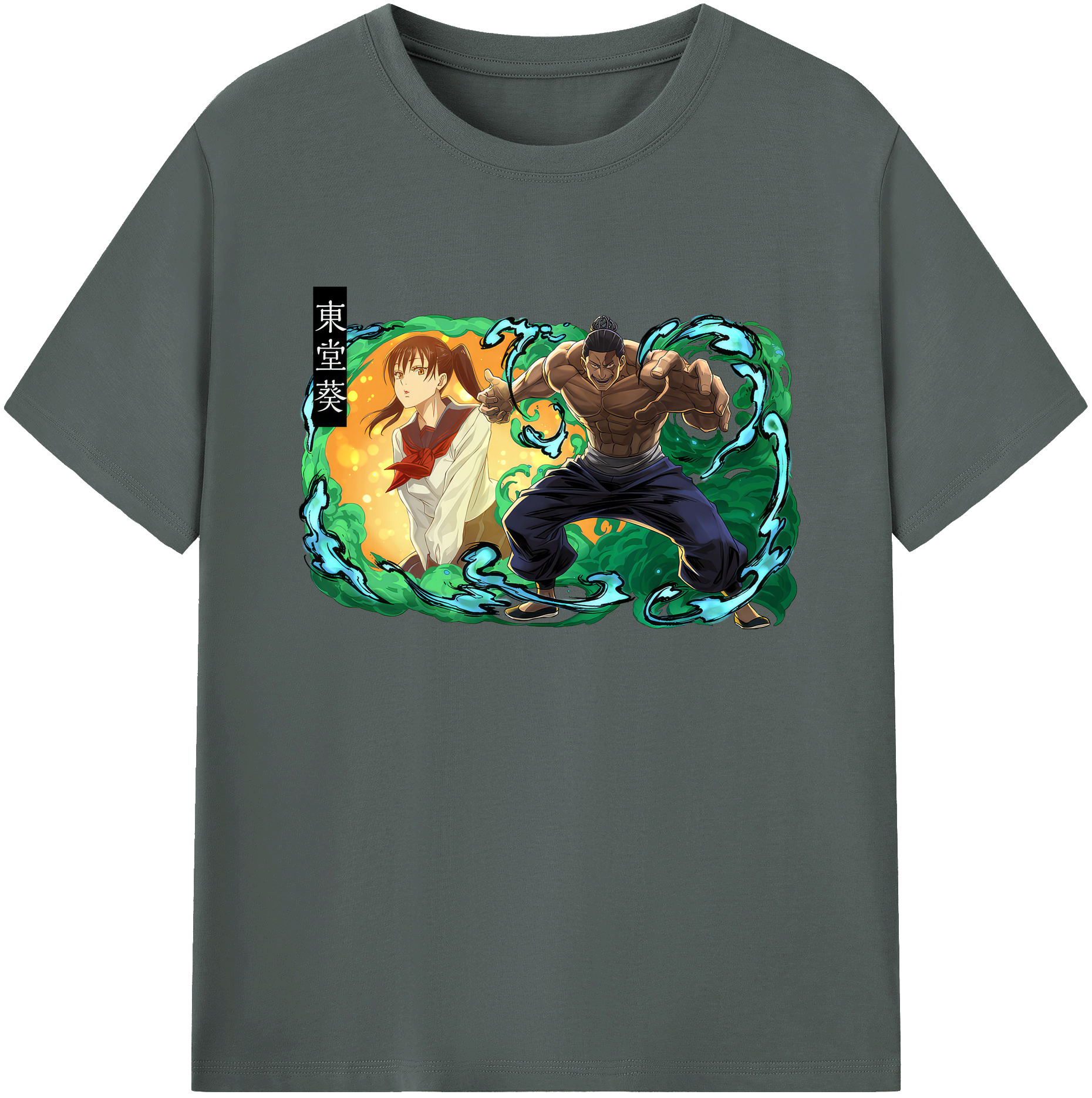 （画像用） 呪術廻戦 Jujutsu Kaisen 綿100％ メンズ半袖Tシャツ｜肌触りやわらか＆通気性